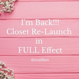 Closet Re-launch!!